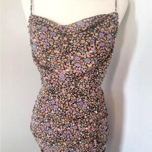 ASTR The Label Floral Ditsy Print Spaghetti Strap Dress